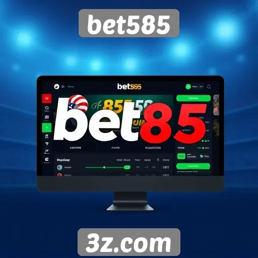 Explorando a interface do usuário do site Bet585